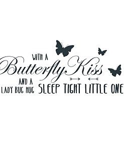 Butterfly Kiss Word Art