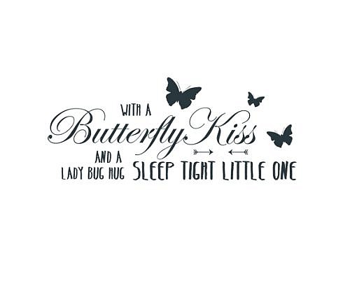 Butterfly Kiss Word Art