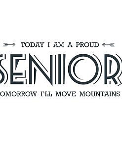 Proud Senior Word Art