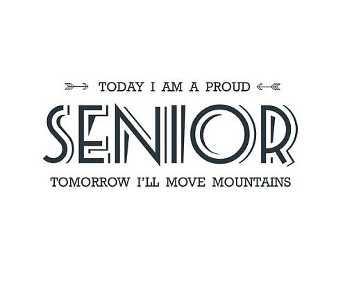 Proud Senior Word Art