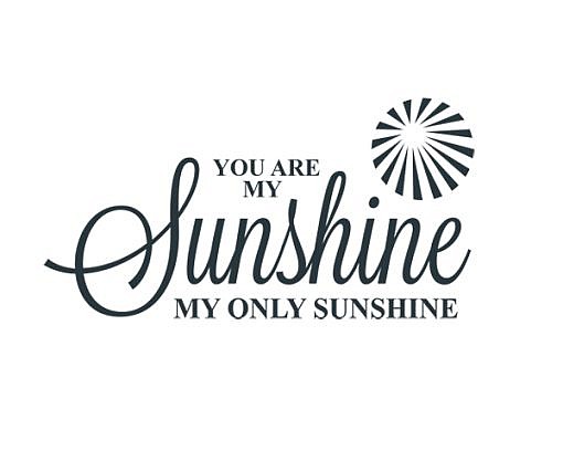 Sunshine Word Art