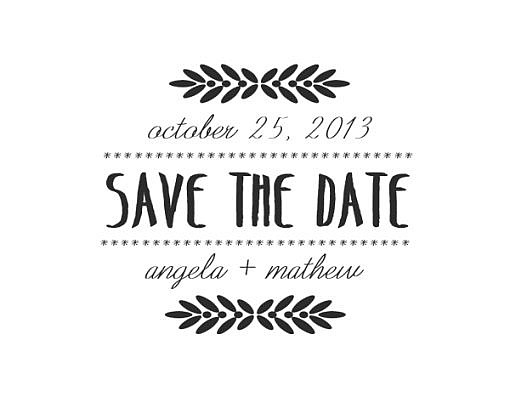 Angela Save The Date Word Art