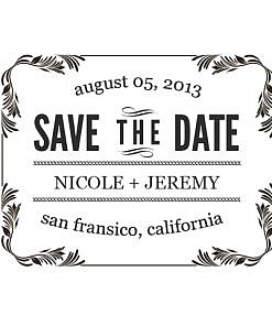 Nicole Save The Date Word Art