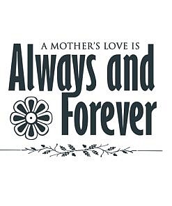 Mother's Love Word Art