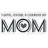 Cherish Mom Word Art