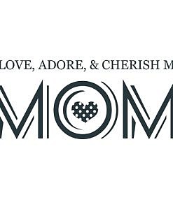 Cherish Mom Word Art