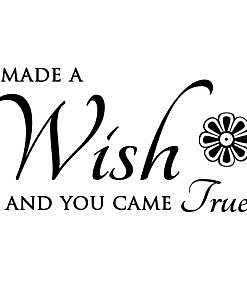 I Made A Wish Word Art