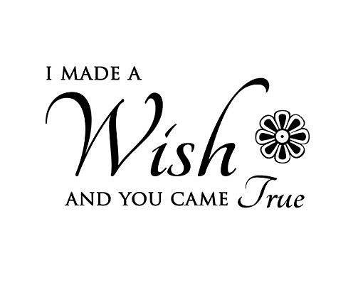 I Made A Wish Word Art