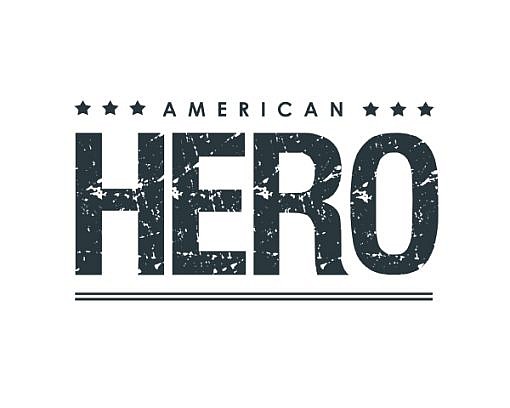 American Hero Word Art