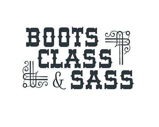 Boots Sass Word Art