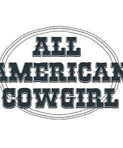 All American Cowgirl Word Art