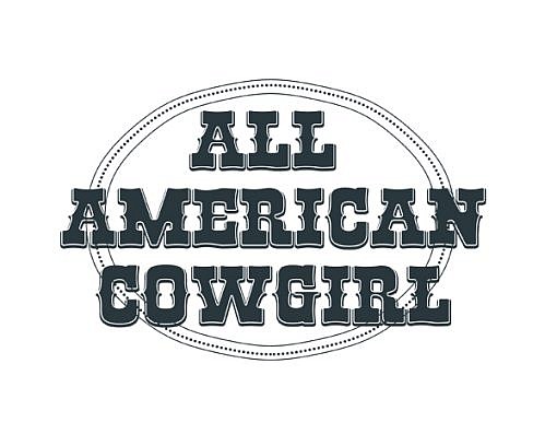 All American Cowgirl Word Art